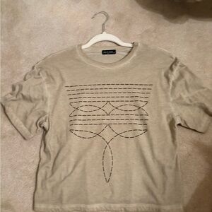 Beige Graphic T-Shirt